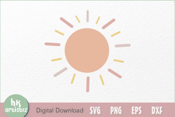 Boho Sun SVG Design: Graphics for Crafts & Creative Branding