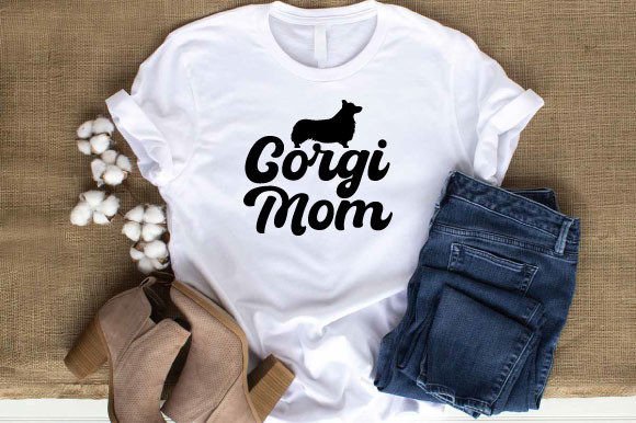 Corgi Mom SVG Design: Graphics for T-Shirt Designs & Local Branding