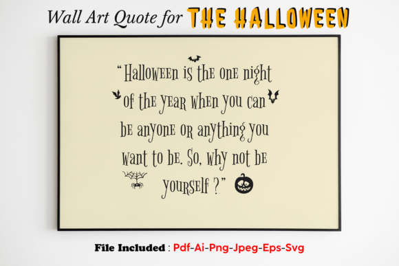 Halloween Quote Poster and Art Print