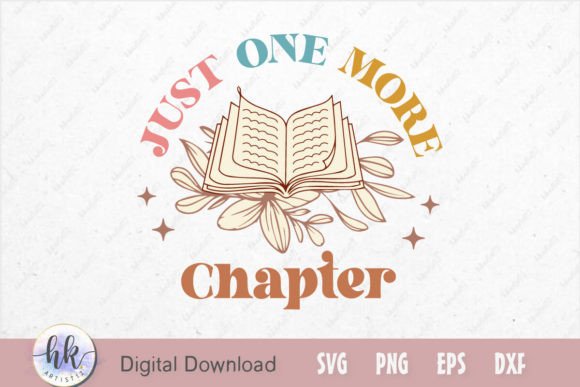 Just One More Chapter SVG: Graphics for Crafts