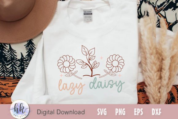 Lazy Daisy Retro SVG: Graphics for Crafts-Driven Branding