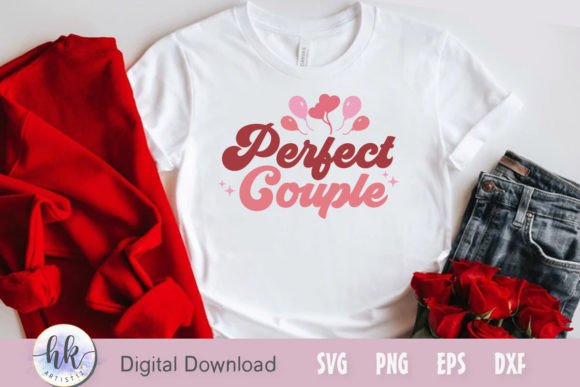 Perfect Couple Retro SVG: Graphics for Crafts & Local Branding